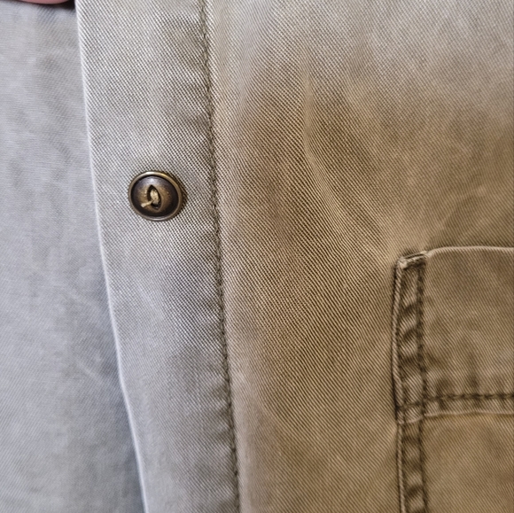 Express Boyfriend Shacket Button Down Size Large - Picture 3 of 8